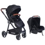 ست کالسکه و کریر فیکشن مدل Lugano - مشکی مشکی