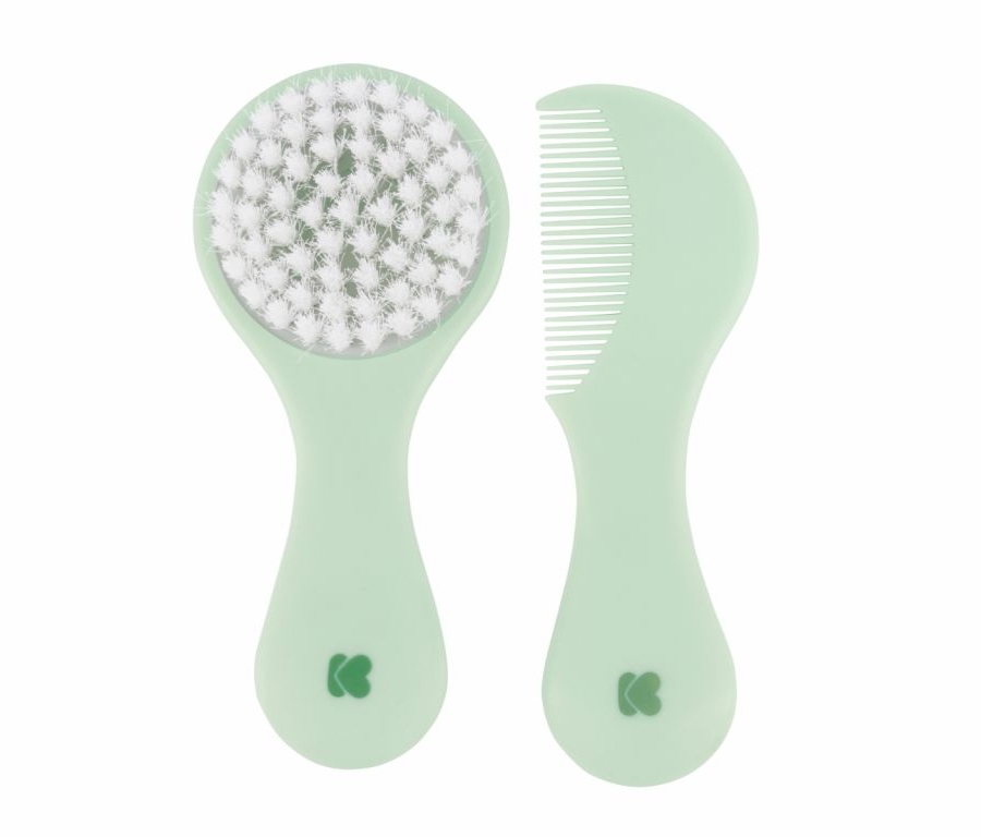 ست برس و شانه کودک کیکابو مدل فلامینگو سبز