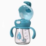 لیوان آبمیوه خوری نی دار رووکو مدل Rk1028.1 حجم 220 میلی لیتر آبی