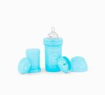 شیشه شیر آنتی کولیک تویست شیک 180 میلی لیتر آبی