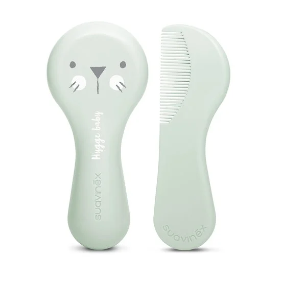 شانه و برس نوزاد سواوینکس suavinex با الیاف طبیعی سبز