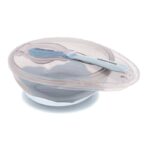 ظرف غذا چسبان با قاشق کیکابو kikkaboo آبی