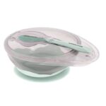 ظرف غذا چسبان با قاشق کیکابو kikkaboo سبز