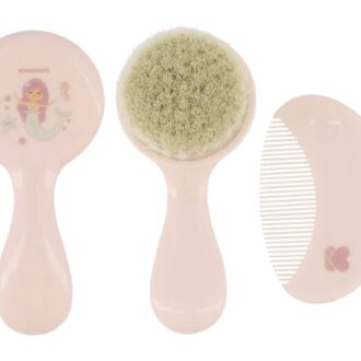 شانه و برس الیاف طبیعی کیکابو kikkaboo صورتی