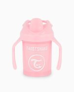 لیوان آبخوری دسته دار تویست شیک پاستل ۲۳۰ میلی لیتر صورتی