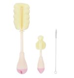 شیشه شور 3 تکه کیکابو kikka boo مدل 3in1 صورتی