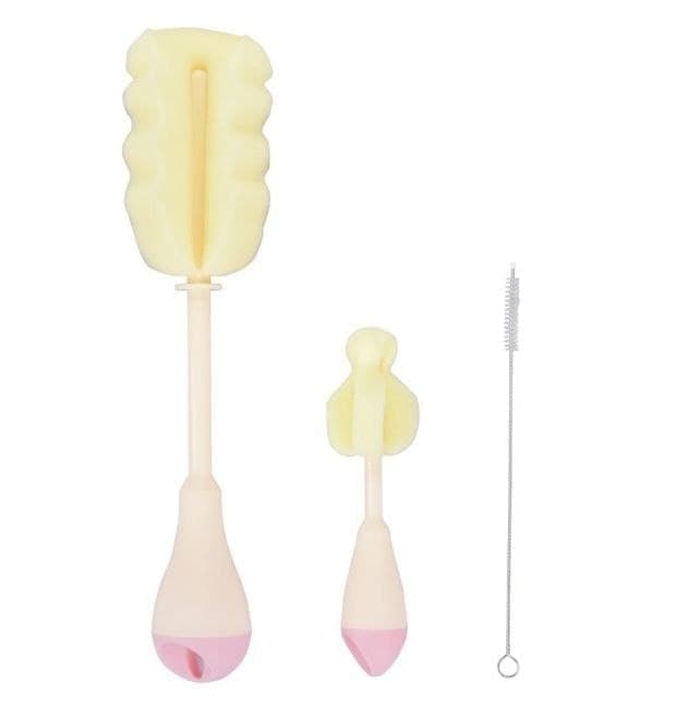 شیشه شور 3 تکه کیکابو kikka boo مدل 3in1 صورتی