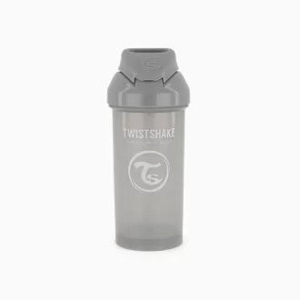 لیوان آبمیوه خوری ۳۶۰ میل نی دار پاستل تویست شیک twistshake طوسی