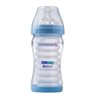 شیشه شیر 220 میلی لیتر بی بی سیل babisil آبی