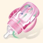 شیشه شیر پیرکس ۲۷۰ میل (۳۶۰ درجه) بی بی سیل babisil صورتی