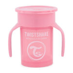 لیوان 360 درجه 230 میل تویست شیک Twistshake صورتی