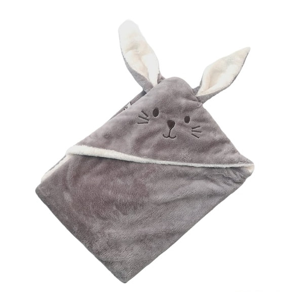 پتو خرگوش کلاهدار طوسى مامى لند mamiland