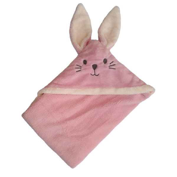 پتو خرگوش کلاهدار صورتى مامى لند mamiland