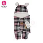 قنداق فرنگی پیچازی از برند momiland مدل باربری صورتی