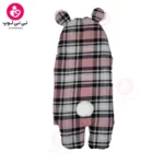 قنداق فرنگی پیچازی از برند momiland مدل باربری صورتی