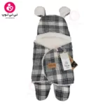 قنداق فرنگی پیچازی از برند momiland مدل باربری طوسی