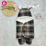 قنداق فرنگی پیچازی از برند momiland مدل باربری سبز کرم