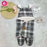 قنداق فرنگی پیچازی از برند momiland مدل باربری طوسی