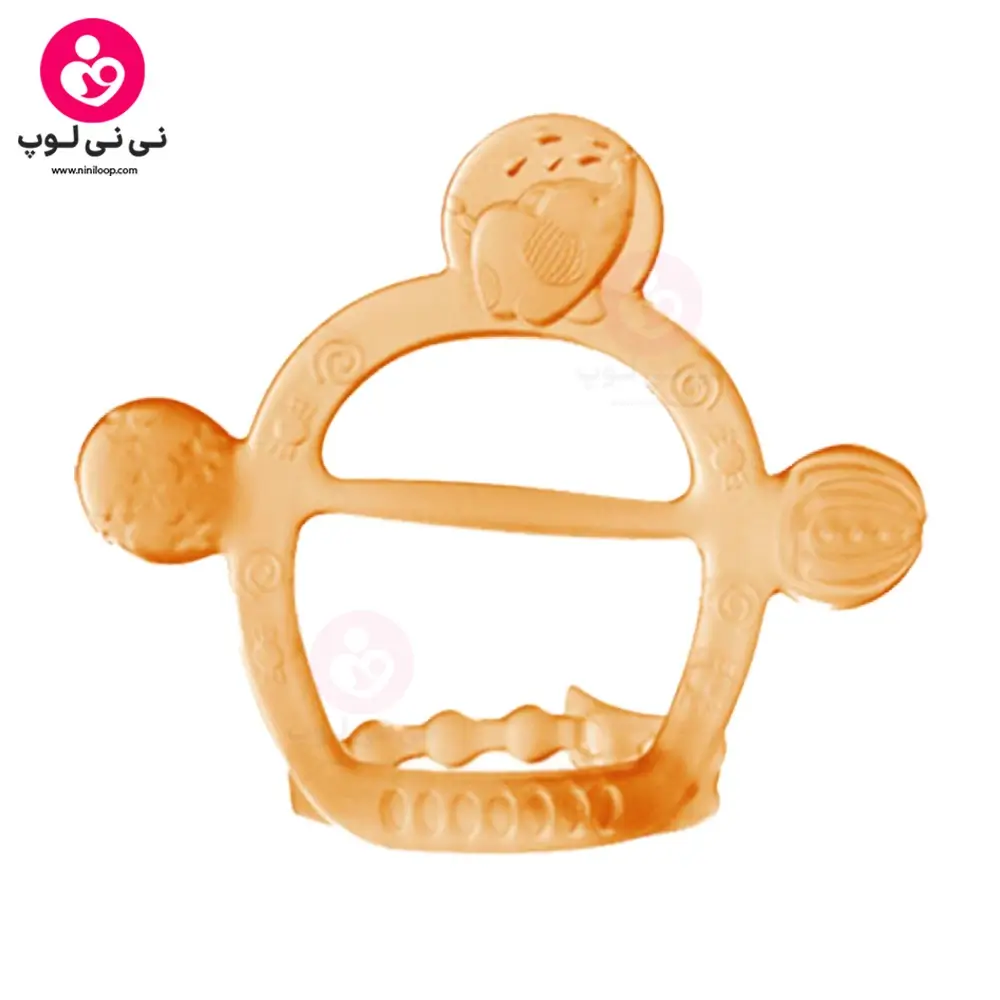 دندانگیر مچبند تمام سیلیکونی نوزاد هی‌ارشی heorshe