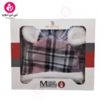 قنداق فرنگی پیچازی از برند momiland مدل باربری صورتی