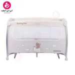 تخت و پارک کودک کیکابو مدل Dreamy Bear 2 levels (دریمی بر) کرم