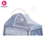 تخت و پارک کودک کیکابو مدل Dreamy Bear 2 levels (دریمی بر) سرمه ای