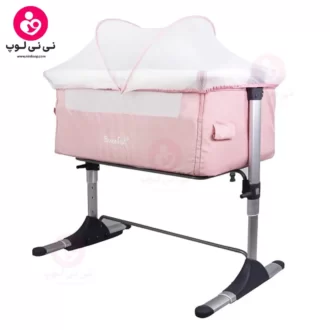 تخت کنار مادر کیکابو Kikka boo  مدل Bonne Nuit صورتی