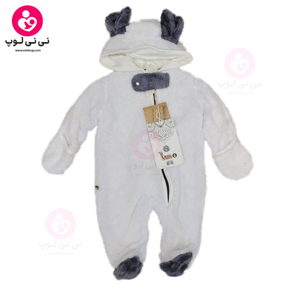 سرهمی خرس مامی لند (mamiland) رنگ سفید سرمه‌ای