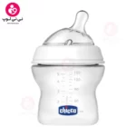 شیشه شیر نچرال 150 میل 0+ ماه چیکو Chicco رنگ سفید