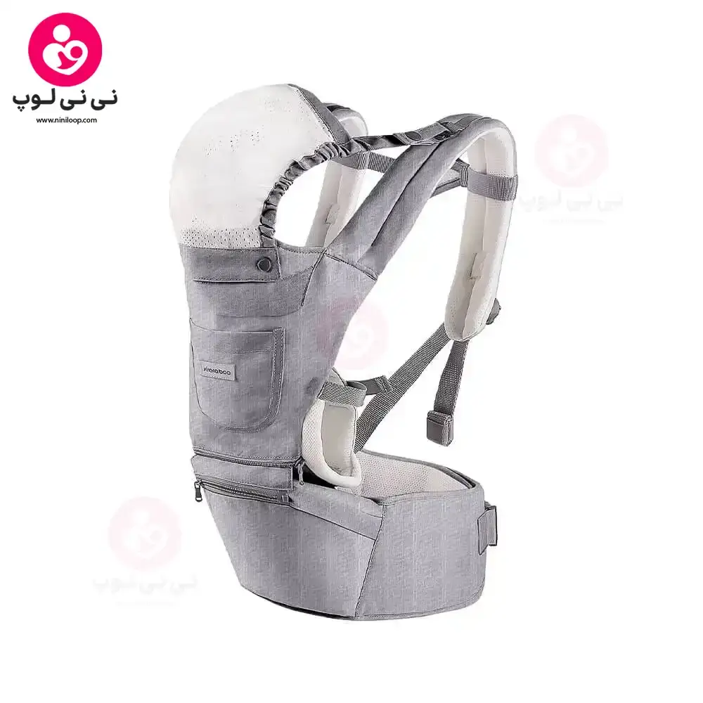 آغوشی نوزاد کیکابو Kikkaboo مدل Chloe رنگ طوسی