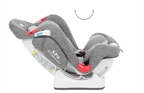 ویژگی صندلی ماشین کودک کیکابو Kikkaboo مدل O'Right رنگ طوسی تیره