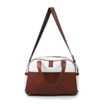 ساک لوازم نوزاد اوت evet مدل وینا رنگ قهوه‌ای سفید