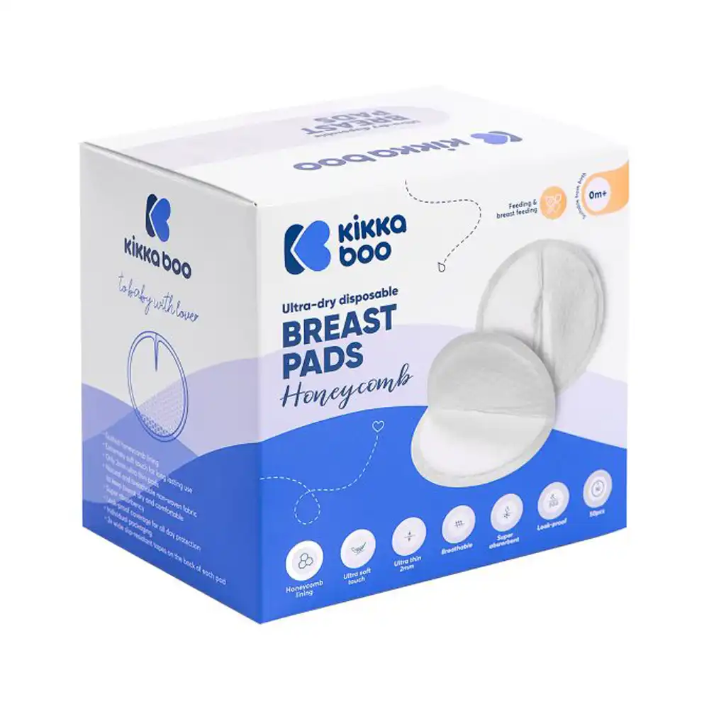 پد سینه یکبار مصرف 50عددی کیکابو Kikkaboo مدل honeycomb