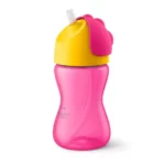 لیوان نی دار فیلیپس اونت Philips Avent حجم 300 میلی لیتر صورتی