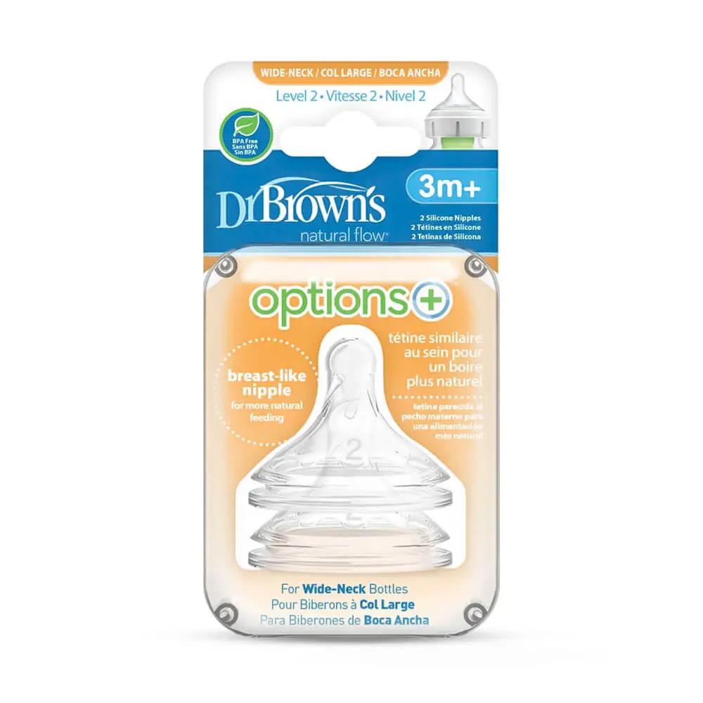 سر شیشه پهن +3 ماه آپشن پلاس دکتر براون Dr Browns