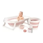 ست 5 تکه وان حمام کودک bebekevi صورتی