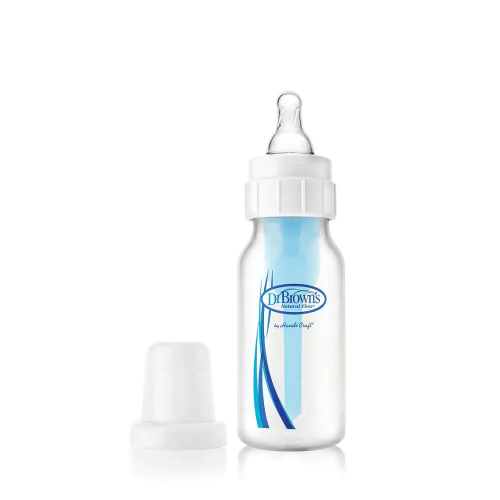 شیشه شیر طلقی 120 میل باریک نچرال فلو دکتر براون Dr Browns