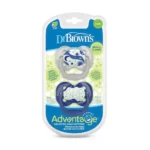 پستانک بادامی 0 تا 6 ماه شبرنگ دکتر براون Dr Browns بسته 2 عددی