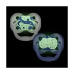 پستانک بادامی 0 تا 6 ماه شبرنگ دکتر براون Dr Browns بسته 2 عددی