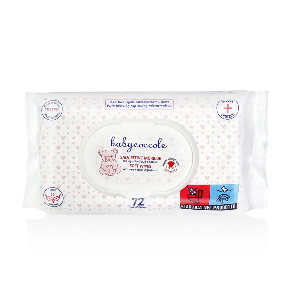 دستمال مرطوب بیبی کوکول Baby Coccole بسته 72 عددی