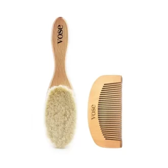 ست شانه و برس چوبی نوزاد وُس vose