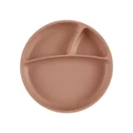 بشقاب تقسیم بندی شده سیلیکونی مینیک اوی اوی Minikoioi رنگ قهوه‌ای