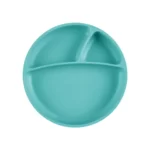 بشقاب تقسیم بندی شده سیلیکونی مینیک اوی اوی Minikoioi رنگ سبز آبی