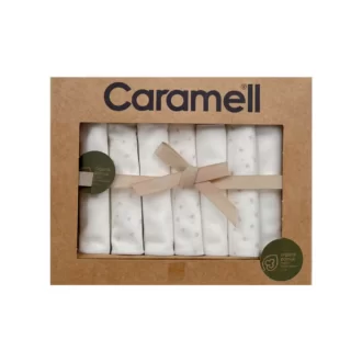 دستمال دست و صورت نوزاد کارامل Caramell بسته 7 عددی