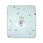 زیرانداز تعویض ضد آب دی روحه Die Ruhe طرح خرس خوابالو رنگ سبزآبی