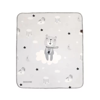 زیرانداز تعویض ضد آب دی روحه Die Ruhe طرح خرس خوابالو رنگ طوسی