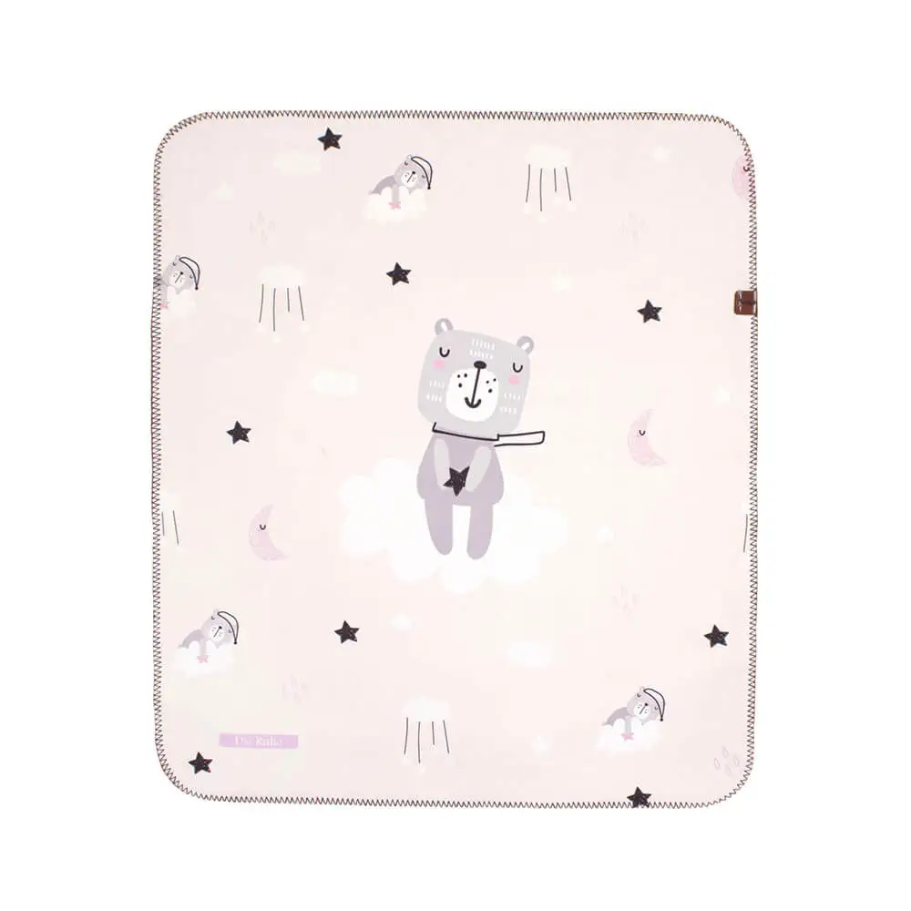 زیرانداز تعویض ضد آب دی روحه Die Ruhe طرح خرس خوابالو رنگ کرم