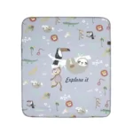 زیرانداز تعویض ضد آب دی روحه Die Ruhe طرح جنگل رنگ طوسی