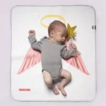 زیرانداز تعویض ضد آب دی روحه Die Ruhe طرح بال فرشته رنگ صورتی