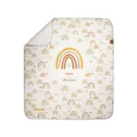 زیرانداز تعویض ضد آب دی روحه Die Ruhe طرح رنگین کمان رنگ آبی